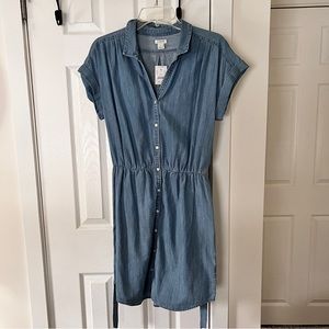 NWT J Crew Chambray Dress